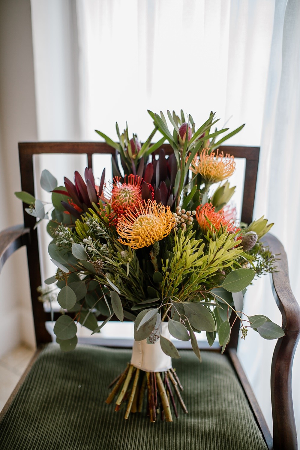 Cosy & Fun Autumn Barn Wedding in Emerald Green Tones