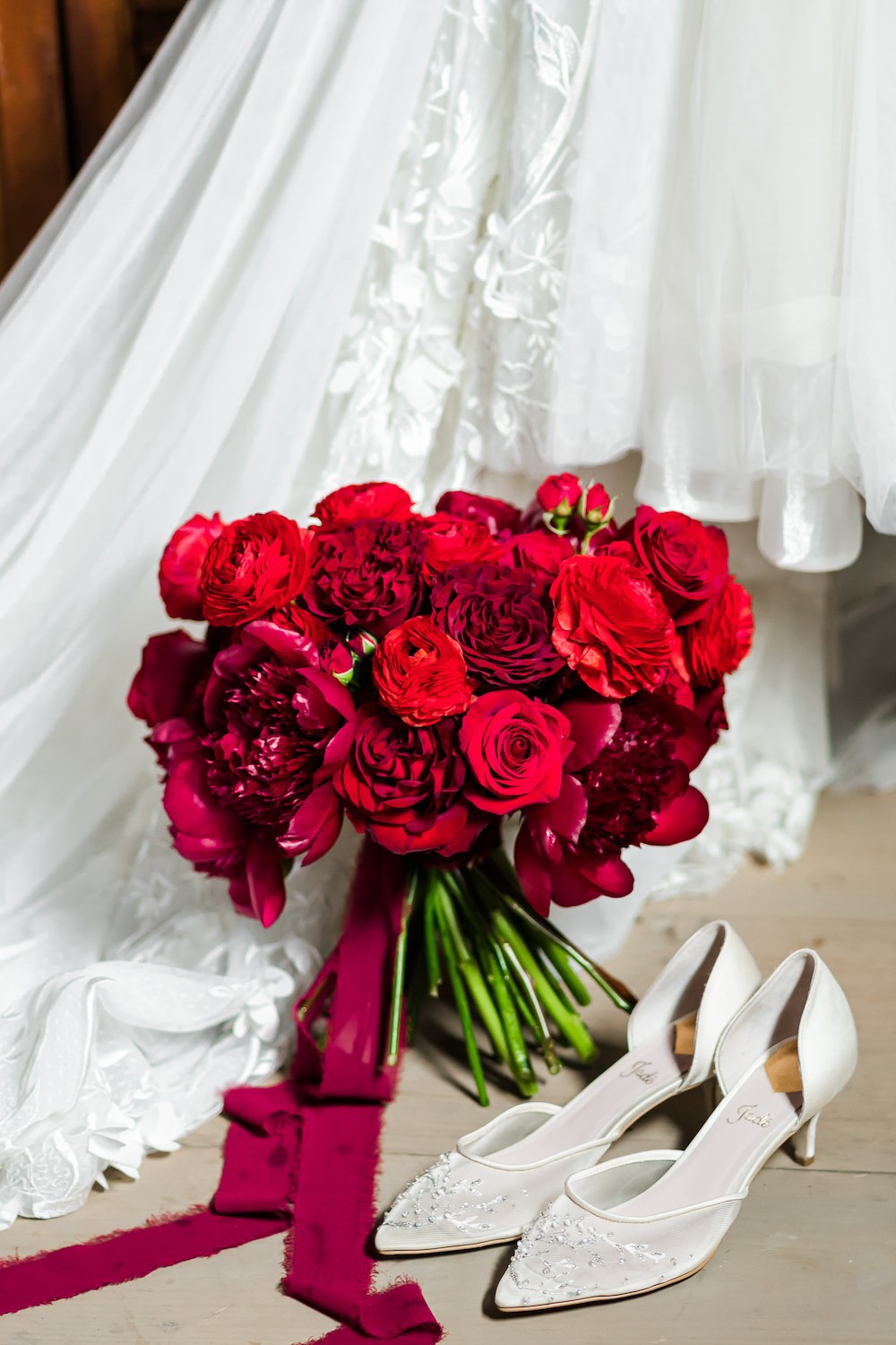 Red Peony Bouquet