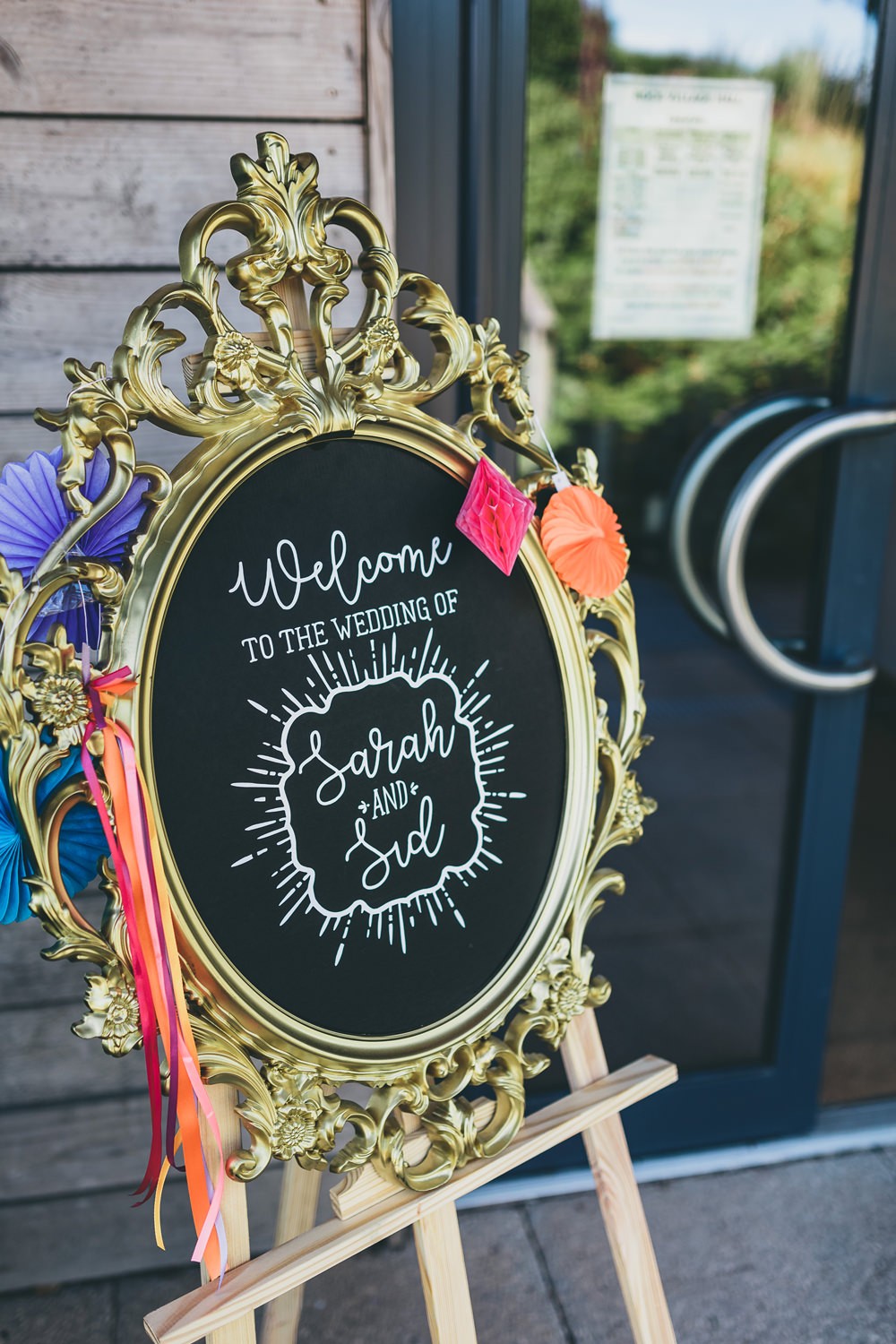 Super Colourful & Quirky DIY Village Hall WeddingFeaturing Smoke Bombs