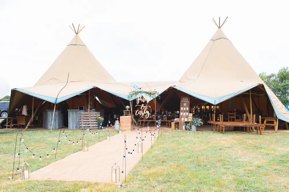 Fun & Personal Elegant Tipi Wedding