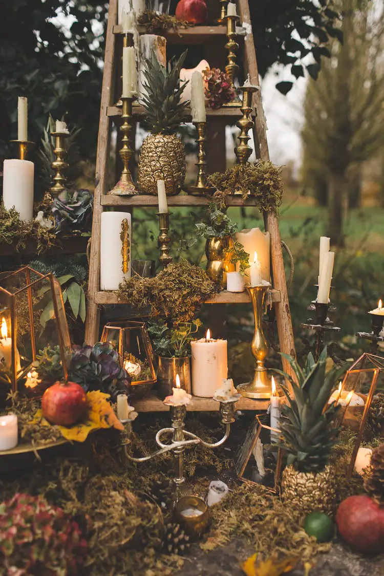 Wooden Ladder Candles