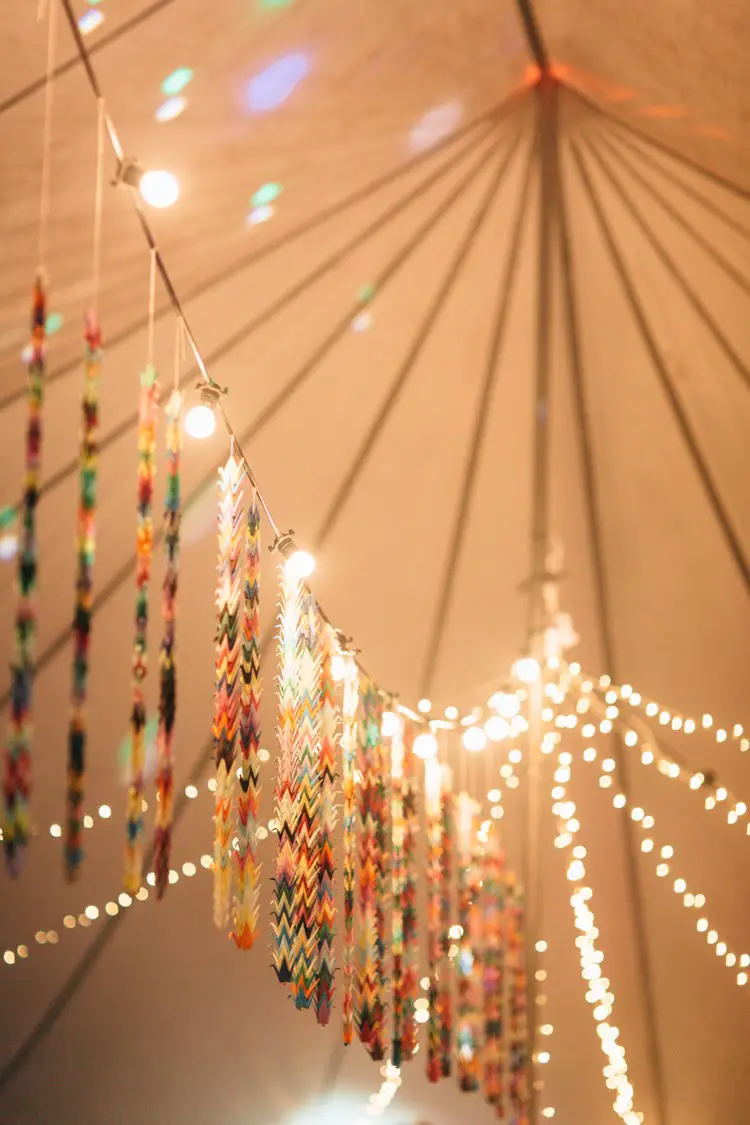 Origami & Festoon Lights