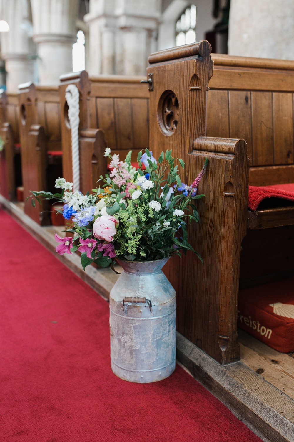 Milk Churn Pew End