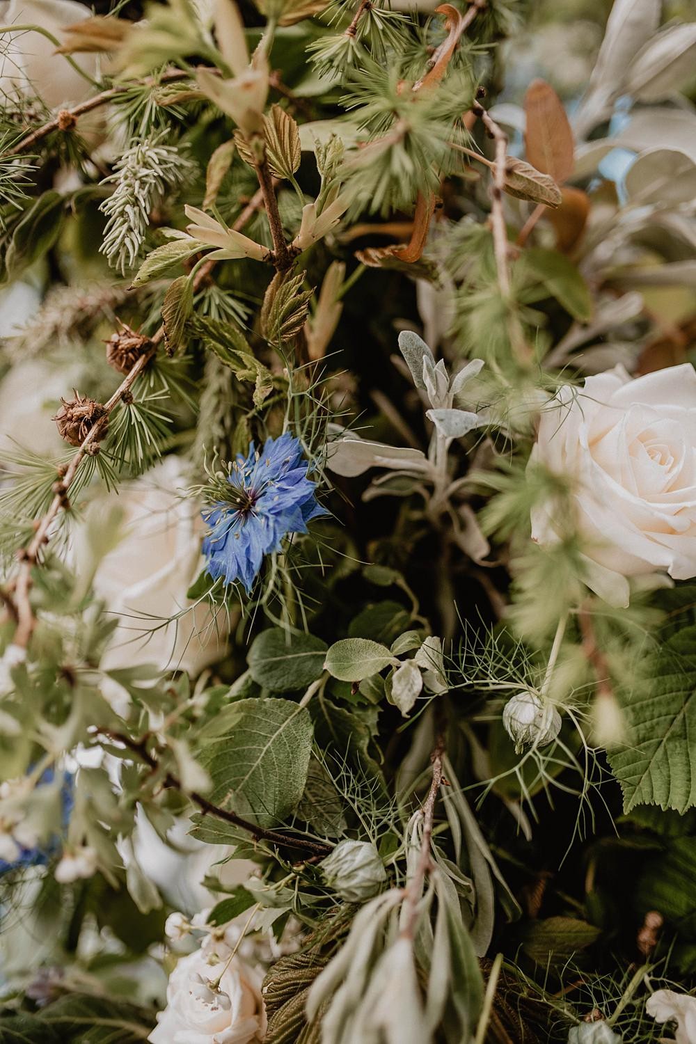 Big Bold & Beautiful White & Blue Drag Extravaganza Wedding