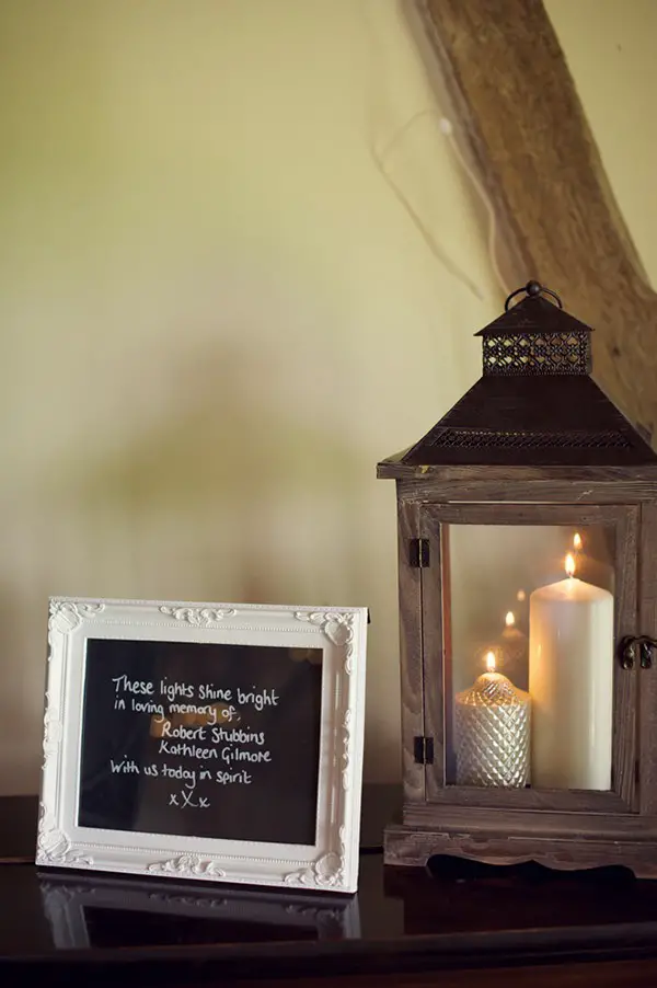 Candle & Sign