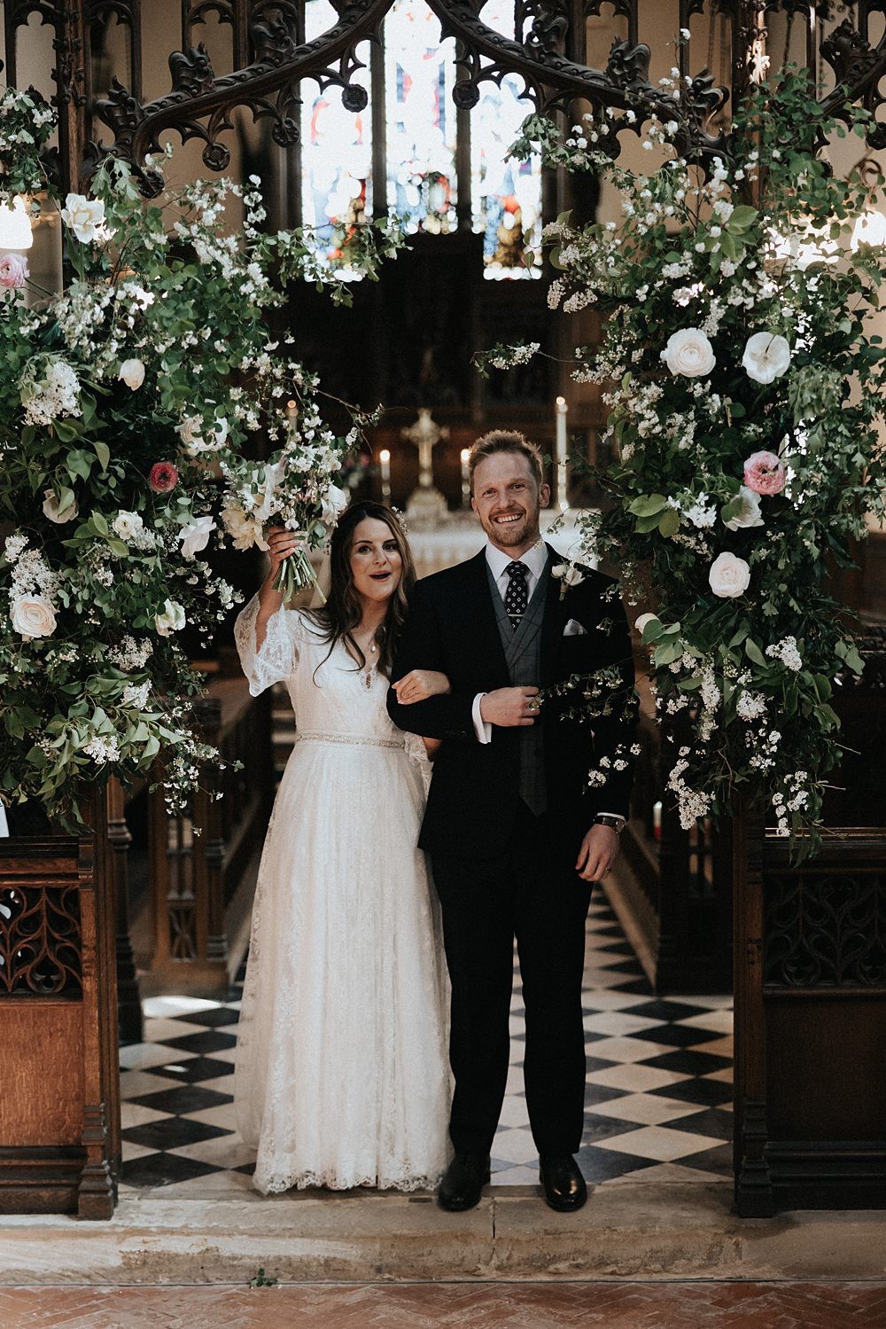 Wedding arches In Church