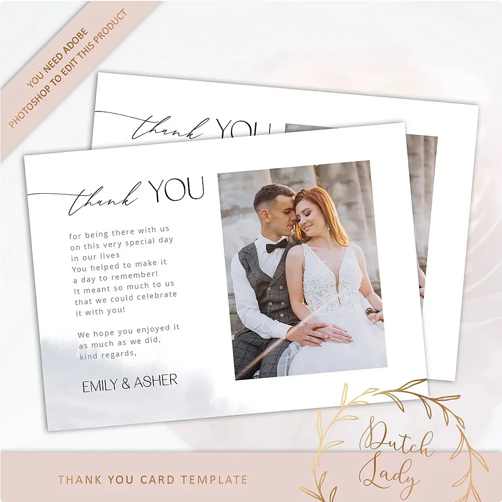 DIY Wedding Card Digital Template