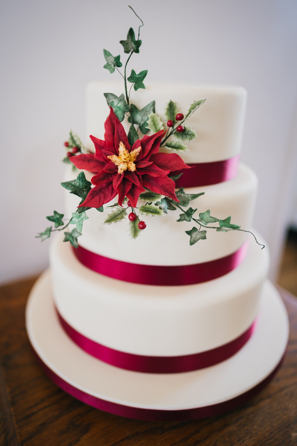 Red Ribbon & Poinsettia