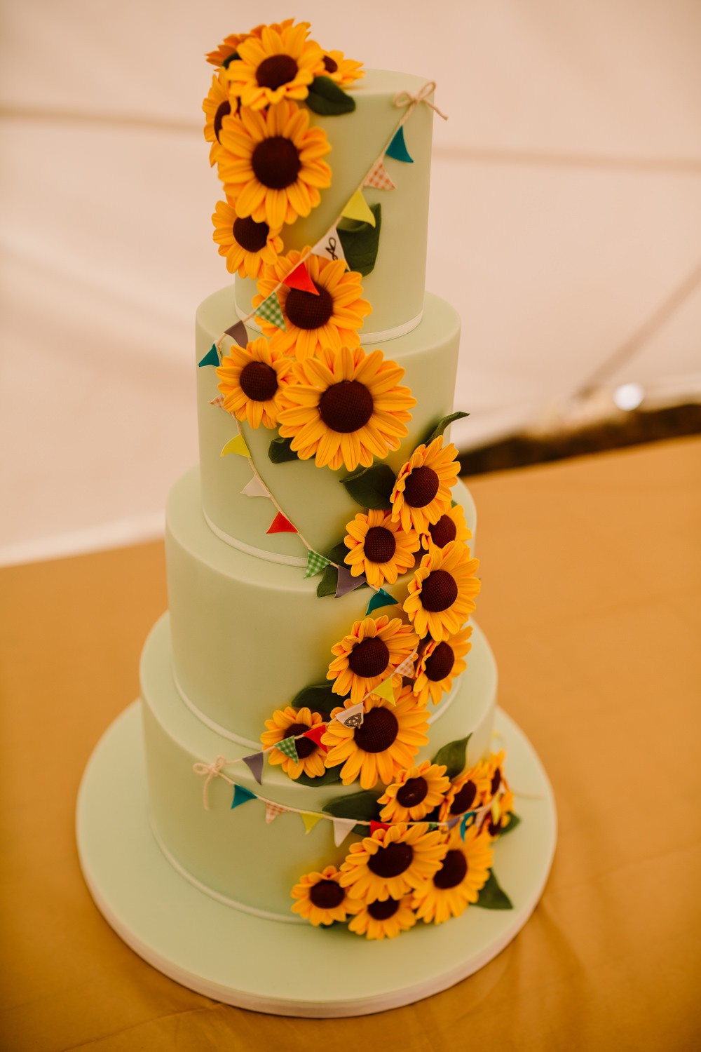 Fun & Colourful Festival Camp Wedding in a Field